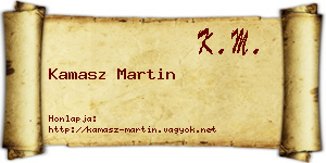 Kamasz Martin névjegykártya